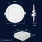 Luxrite 6 Inch Smart LED Recessed Light RGBW Wifi App and Voice Control 13W 1000LM No Hub Required LR22745-1PK - alternate 7